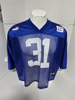 Puma New York Giants Jason Sehorn #31 Mesh Practice Jersey Men's 2XL Blue NFL